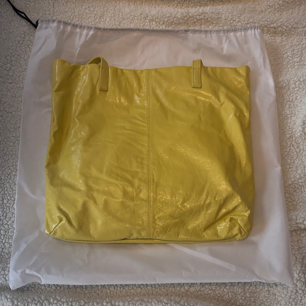Latico Canary Yellow Leather Tote